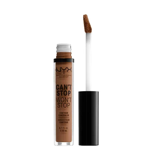 Miniatura 6 de NYX PROFESSIONAL MAKEUP Can't Stop Won't Stop - Corrector de contorno, 24 horas de cobertura total y acabado mate - Vainilla 06 VAINILLA