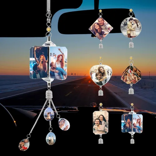 Miniatura 11 de Accesorios personalizados para colgar en el automóvil, accesorios personalizados para colgar en el espejo retrovisor, adorno personalizado