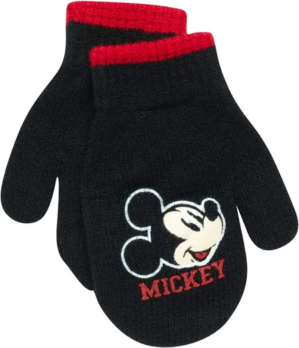 Miniatura 5 de Disney Conjunto de sombrero de invierno de Mickey Mouse y 2 pares de guantes o guantes edad 2-7