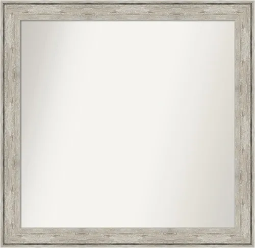 Miniatura 271 de Amanti Art Espejo de baño plateado para sobre fregadero, 28 x 47 pulgadas, espejo rectangular de plata imperial, marco de madera tradicional de gran