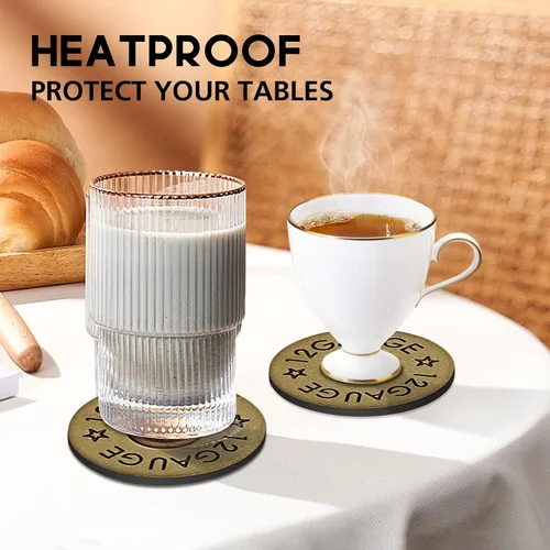 Miniatura 6 de Swooflia Posavasos para bebidas, mesa de café, diseño de gato negro, lindo colorido de silicona, absorbente, juego de posavasos para inauguración
