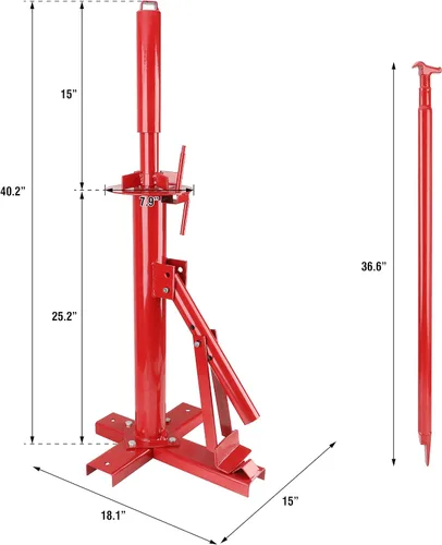 Miniatura 7 de Olympia Tools Olympia 75-378-101 - Base manual para cambiadores de neumáticos, color rojo