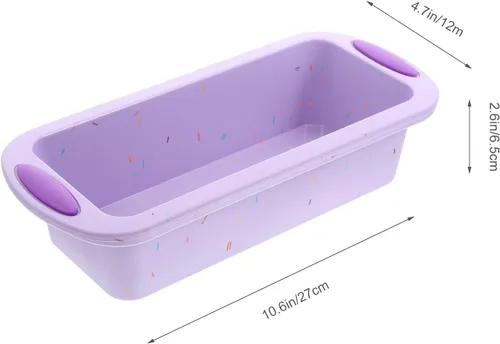 Miniatura 2 de Reusable Silicone Loaf Mold Non-Stick Bread Pan for Baking Bread, Brownies, and Cakes, Suitable for Home and Bakery Use