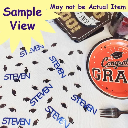 Miniatura 6 de Confetti Grad Cap Negro, Azul Marino Combo - 2 bolsas de media onza (1 oz)