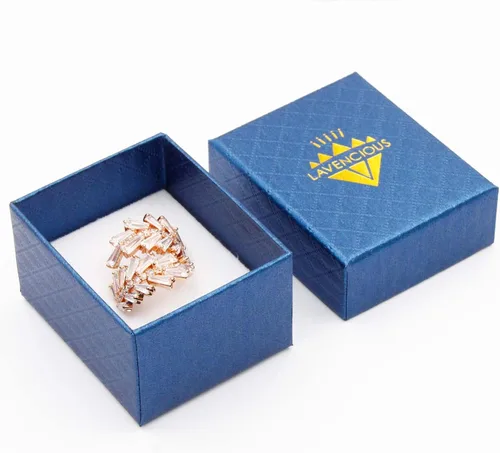 Miniatura 6 de Lavencious Anillo de moda de cóctel artístico, tamaño ajustable de 6 a 8.5 circonitas cúbicas