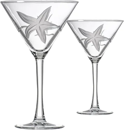 Miniatura 13 de Rolf Glass Starfish - Copas de vino multiusos de 18 onzas, juego de 4 copas de vino grandes, sin plomo, copas de vino grandes grabadas, fabricadas