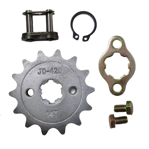 CQSPMOT - Piñón delantero de alta calidad para motocicleta 420-15T de 0.669 in para motocross de 50 cc, 70 cc, 90 cc, 110 cc, 125 cc, mini bicicleta