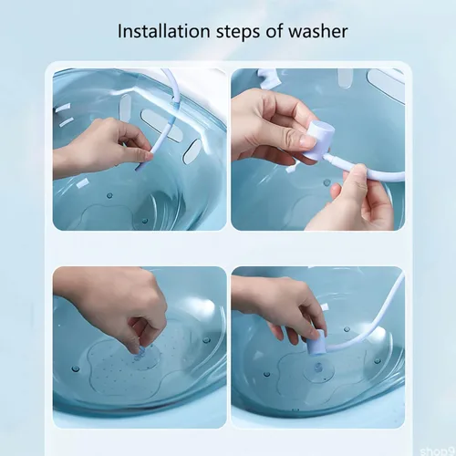 Miniatura 6 de Sitz Bath Flusher Bidet Flusher Hand Sprayer Adecuado para lavabo, bañera, mujeres embarazadas, hemorroides posparto