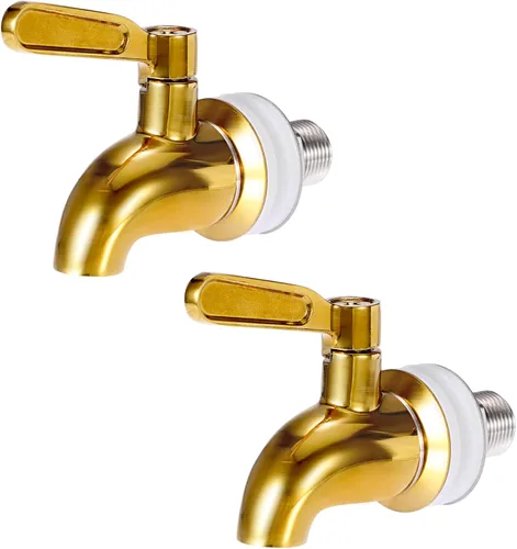 BTSKY Grifo de repuesto para dispensador de bebidas de acero inoxidable que se adapta a apertura de 0.630 in (5/8 pulgadas), grifo de repuesto sin