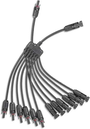 Miniatura 12 de Conector de panel solar de 2 a 1 2 vías, divisor de panel solar de 1000 V FMM+MFF rama en Y, conectores paralelos para conexión paralela entre 2 a 1