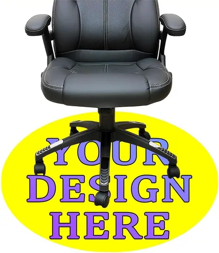 Miniatura 16 de Tapete redondo personalizado para silla de escritorio de oficina, diseño de tu propio logotipo de foto, texto, alfombrillas circulares