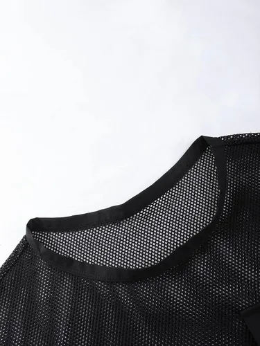 Miniatura 4 de GORGLITTER Conjunto de chándal sin mangas con cuello redondo y pantalones cortos para hombre