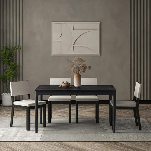 Miniatura 14 de NTC Mingle - Mesa consola de 47 pulgadas, moderna mesa de entrada de madera maciza con cajón oculto, impermeable y resistente al calor, mesa Negro
