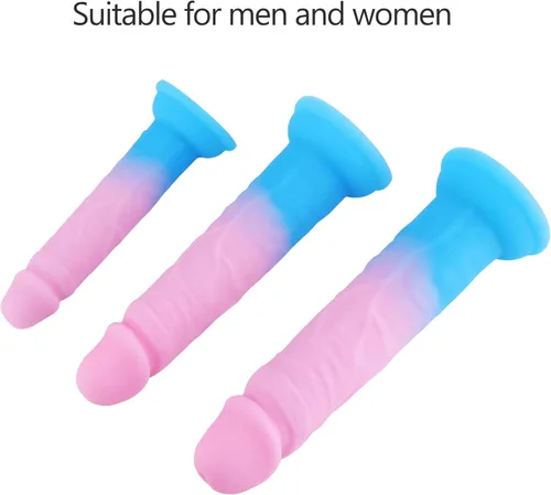 Miniatura 4 de Juegos de entrenamiento de enchufe anal, consoladores anales de 3 tamaños, consolador de silicona con fuerte ventosa, juguetes sexuales