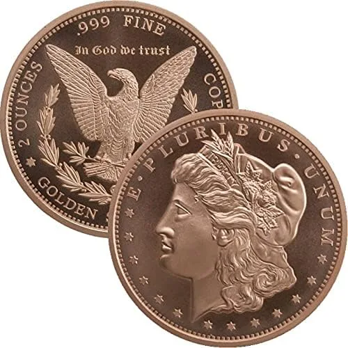 Miniatura 7 de Medallón de cobre puro .999 de 2 oz (calendario azteca)