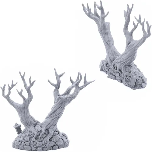 Miniatura 6 de EnderToys Paredes de cementerio sagrado por escenario imprimible, paisajes RPG de mesa impresos en 3D y terreno de juegos de guerra en miniatura