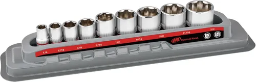 Miniatura 15 de Ingersoll Rand - Juego de llaves de vaso SAE poco profundas de 11 piezas de 1/4 de pulgada, 6 puntos, tamaño: 5/32–9/16 pulgadas, acero al cromo