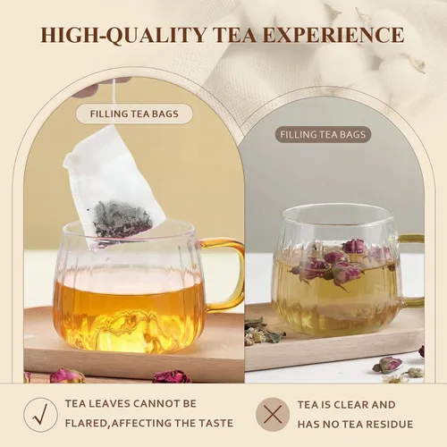 Miniatura 5 de 1800 bolsas de té para hojas sueltas, bolsas de filtro de té desechables a granel, bolsas de infusor con cordón vacías naturales para café, especias