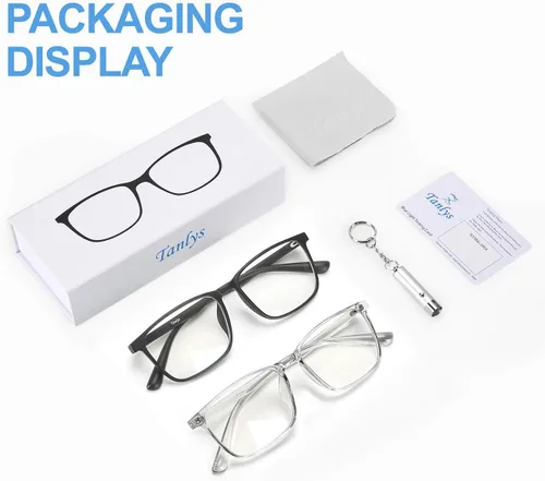 Miniatura 7 de Paquete de 2 lentes de bloqueo de luz azul para fatiga ocular en computadora