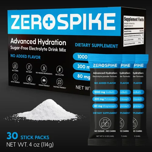 Miniatura 3 de paquetes de electrolitos sin azúcar en polvo Mezcla de bebida de sales para ceto y ayuno Suplementos: los nutrientes clave de hidratación que