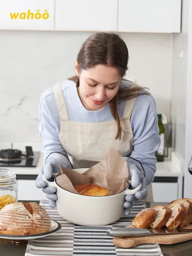Miniatura 8 de LANON Protection Wahoo Guantes de silicona líquida para horno ahumador, grado de contacto con alimentos, guantes resistentes al calor para cocinar