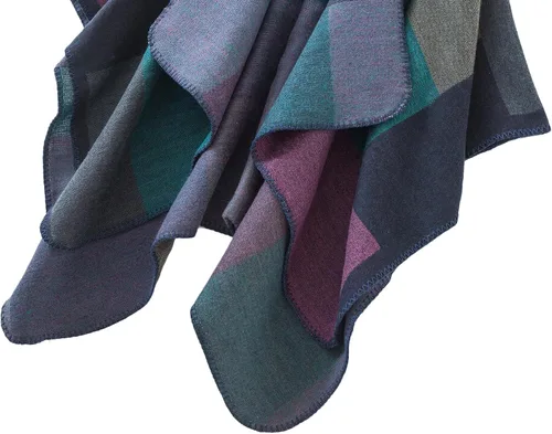 Miniatura 229 de Urban CoCo Poncho de colores para mujer, chal con frente abierto, color en bloques