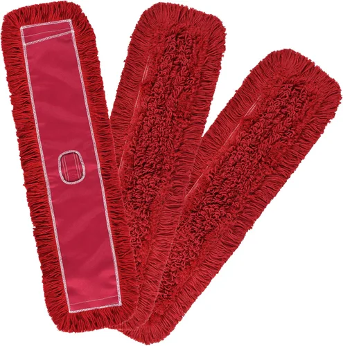 Miniatura 31 de Matthew Cleaning - Cabezales de repuesto lavables de algodón de resistencia industrial de 24 pulgadas para uso residencial y comercial, ajuste a Azul