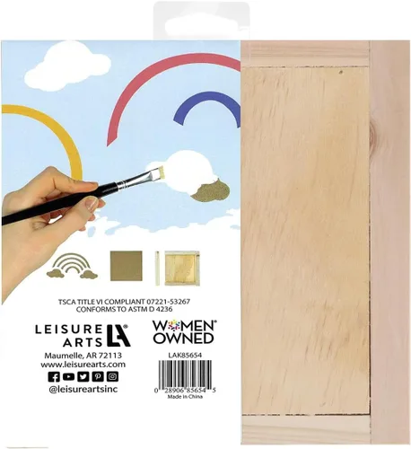 Miniatura 6 de Leisure Arts Caja de sombra de arco iris de 5.5 x 6 pulgadas, kit de 7 piezas, cajas de sombra, caja 3D para principiantes, proyectos de madera