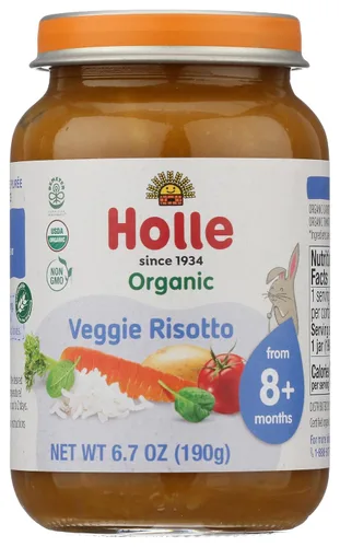 Holle Risotto orgánico vegetariano para bebés, 6.7 onzas