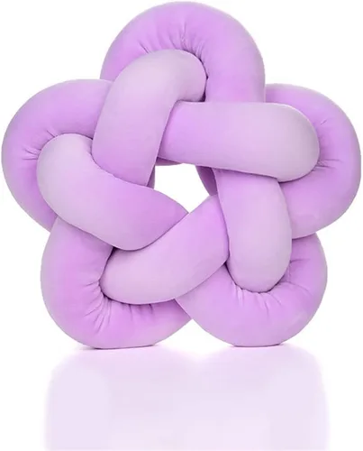 Miniatura 14 de chislim Bolas de almohada, almohada redonda con nudo hecho a mano, almohadas redondas de felpa decorativas para el hogar, para sofá, dormitorio