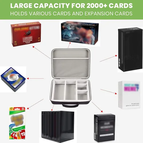 Miniatura 2 de ALKOO Estuche para tarjetas coleccionables, más de 2000 cartas para MTG Commander, para YuGiOh, para Magic The Gathering, para tarjetas contra