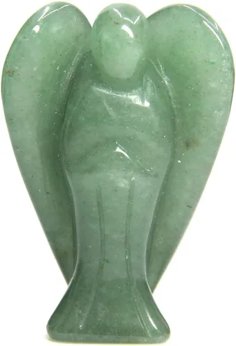Miniatura 18 de Estatua de ángel de la guardia, tallada en gema de 1,5 pulgadas