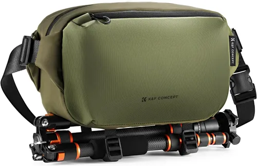Miniatura 9 de K&F Concept Bolsa Bandolera 2 en 1 para Uso Diario, Bolsa de Hombro y Mochila Cruzada Multifuncional para Fotografía con Cámara DSLR, Bolsa Portátil