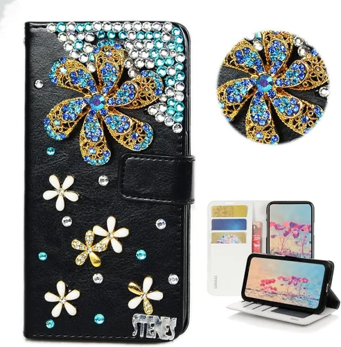 Miniatura 9 de Bling Wallet - Funda para teléfono compatible con Samsung Galaxy Z Fold 3 5G, elegante, hecha a mano, 3D, hecha a mano, ballet, pintalabios, tacón