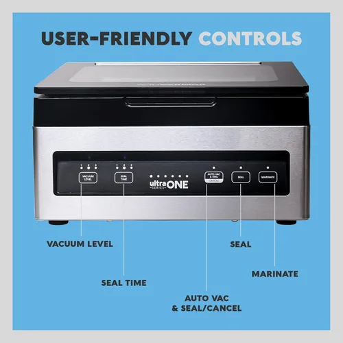 Miniatura 6 de Avid Armor Máquina selladora al vacío de cámara USV1 Ultra SeriesONE, sellador de alimentos para alimentos húmedos, selladores de carne, máquina