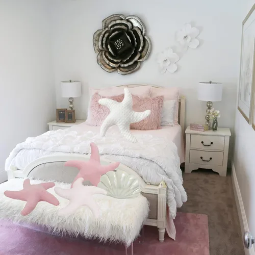 Miniatura 6 de Marble Empire Paquete de 2 almohadas de estrella de mar blancas para sofá y cama, almohadas decorativas de temática costera, almohadas de acento