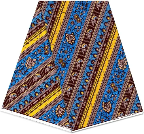 Miniatura 27 de Patrón africano de cera Ankara imprime tela 6 yardas 100% algodón cera paño para vestido de fiesta y telas de tapicería DIY LB041
