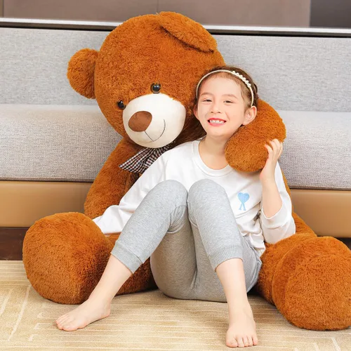 Miniatura 6 de SNOWOLF Oso de peluche gigante de 47 pulgadas, regalo para el Día de la Madre, oso de peluche gigante de 47 pulgadas, lindo oso suave de tamaño real