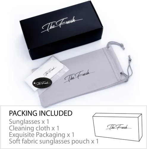 Miniatura 7 de The Fresh Classic - Elegantes lentes de sol de cristal para mujer con diseño de belleza en caja de regalo