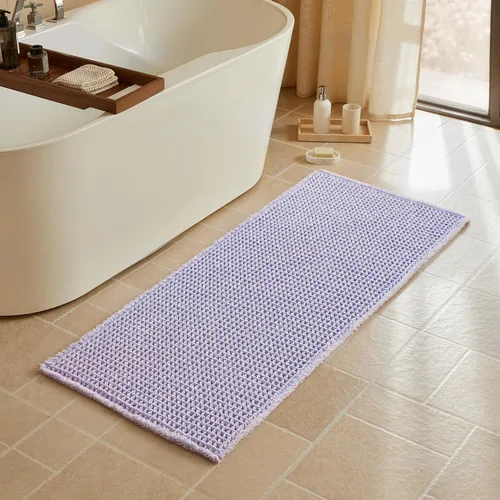 Miniatura 17 de Triohero Tapete de baño con diseño de gofre, tapete de baño pequeño y bohemio, antideslizante, lavable, ultra suave, súper absorbente, de secado