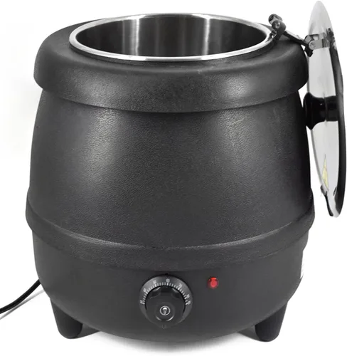 Miniatura 7 de Calentador de sopa eléctrico comercial de 110 V 400 W con tapa y olla desmontable de acero inoxidable para restaurante y familia grande