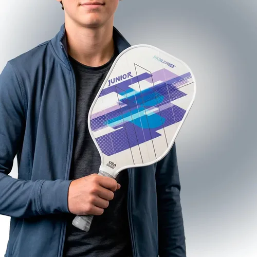 Miniatura 12 de PicklePro Junior - Paleta de pickleball juvenil con cubierta, pala ligera de fibra de vidrio para principiantes y jugadores jóvenes, agarre Malibu V2