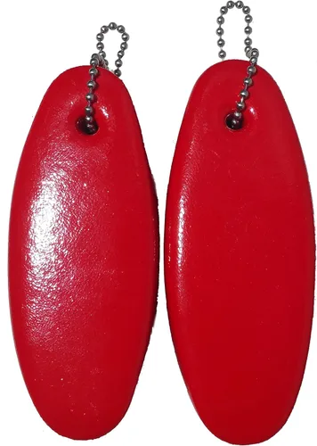 Miniatura 6 de Llavero flotante JUMBO cubierto con vinilo, hecho en EE.UU. Naranja