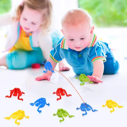 Miniatura 8 de Toyvian Paquete de 12 juguetes de salto de colores surtidos para niños, regalos de fiesta para niños, Pascua, cumpleaños, bolsas de regalo