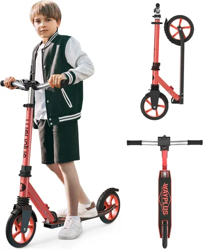 Miniatura 9 de WAYPLUS KS1 Kick Scooter para mayores de 6 años, niños, adolescentes y adultos. Carga máxima de 240 libras. Plegable, ligero, ruedas grandes de 8