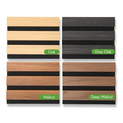 Miniatura 19 de Art3d Paquete de 4 paneles de listones de madera insonorizados de 12" x 93", paneles de pared acústicos de 31 pies cuadrados, paneles de pared 3D