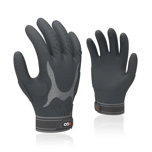 Miniatura 8 de Vgo... NGG X1 Guantes de trabajo Gription sin costuras, guantes de trabajo para hombres, guantes antideslizantes para almacenamiento y conductores