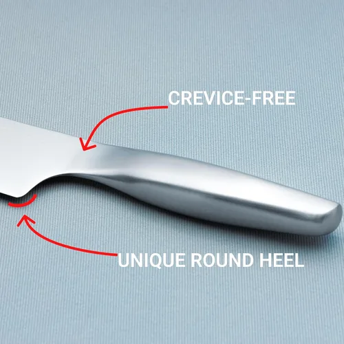 Miniatura 5 de HAST Cuchillo Santoku de 6 pulgadas, cuchillo de chef japonés ultraafilado, acero en polvo avanzado, ligero, mango ergonómico, diseño minimalista
