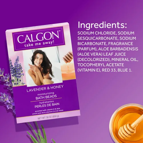 Miniatura 9 de Calgon Cuentas de baño ultra hidratantes, lavanda y miel, 30 onzas