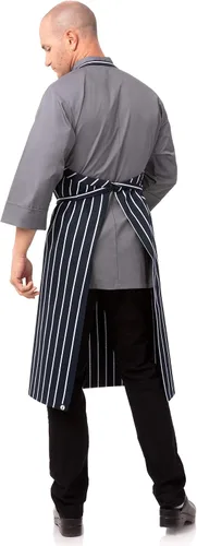 Miniatura 2 de Chef Works Delantal unisex de chef inglés, Negro